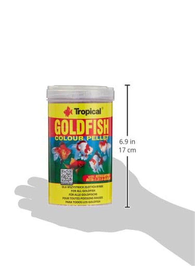 Tropical Gold Fish Colour Pellet Fish Food 1000 Ml,young adult - Image 4